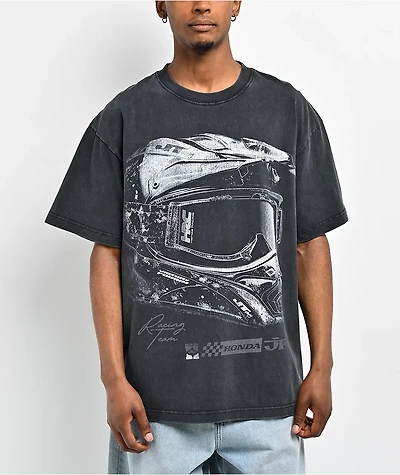 JT Racing x Honda Vintage Black T-Shirt