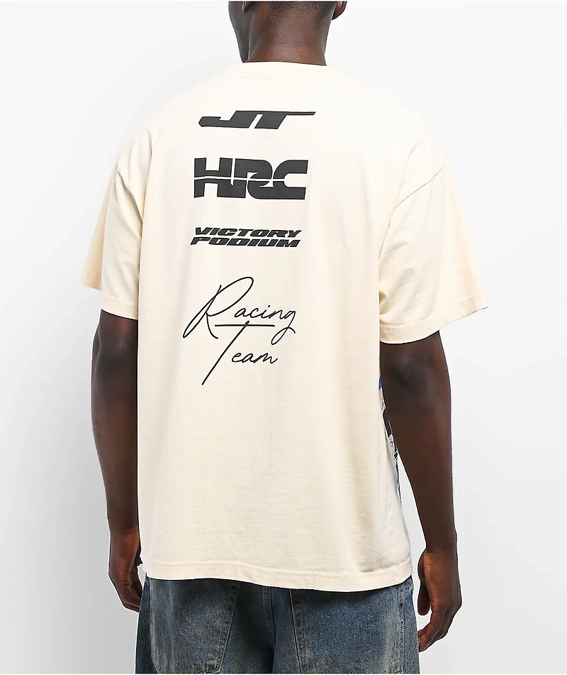 JT Racing x Honda World Wide Cream T-Shirt