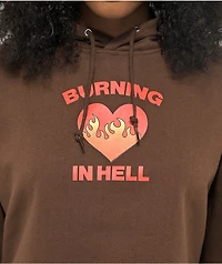 JV By Jac Vanek Burning Brown Crop Hoodie