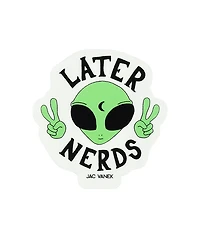 JV by Jac Later Nerds Sticker