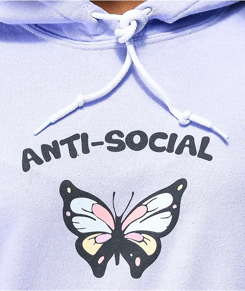 JV by Jac Vanek Anti-Social Purple Hoodie