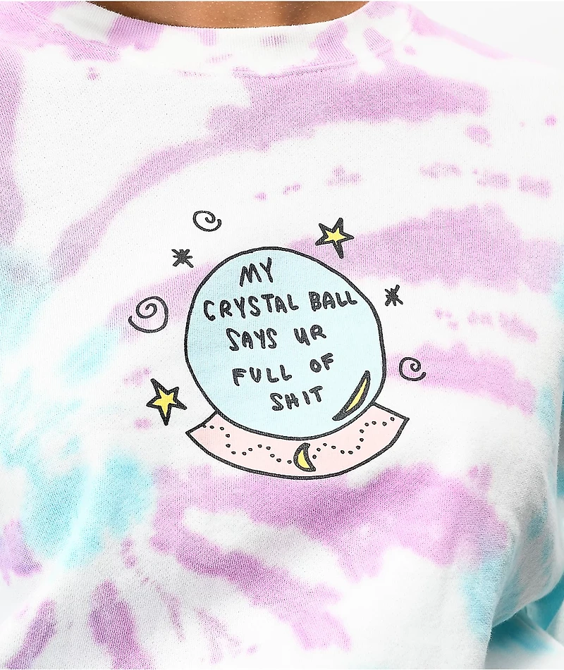 JV by Jac Vanek Crystal Ball Tie Dye Crewneck Sweatshirt