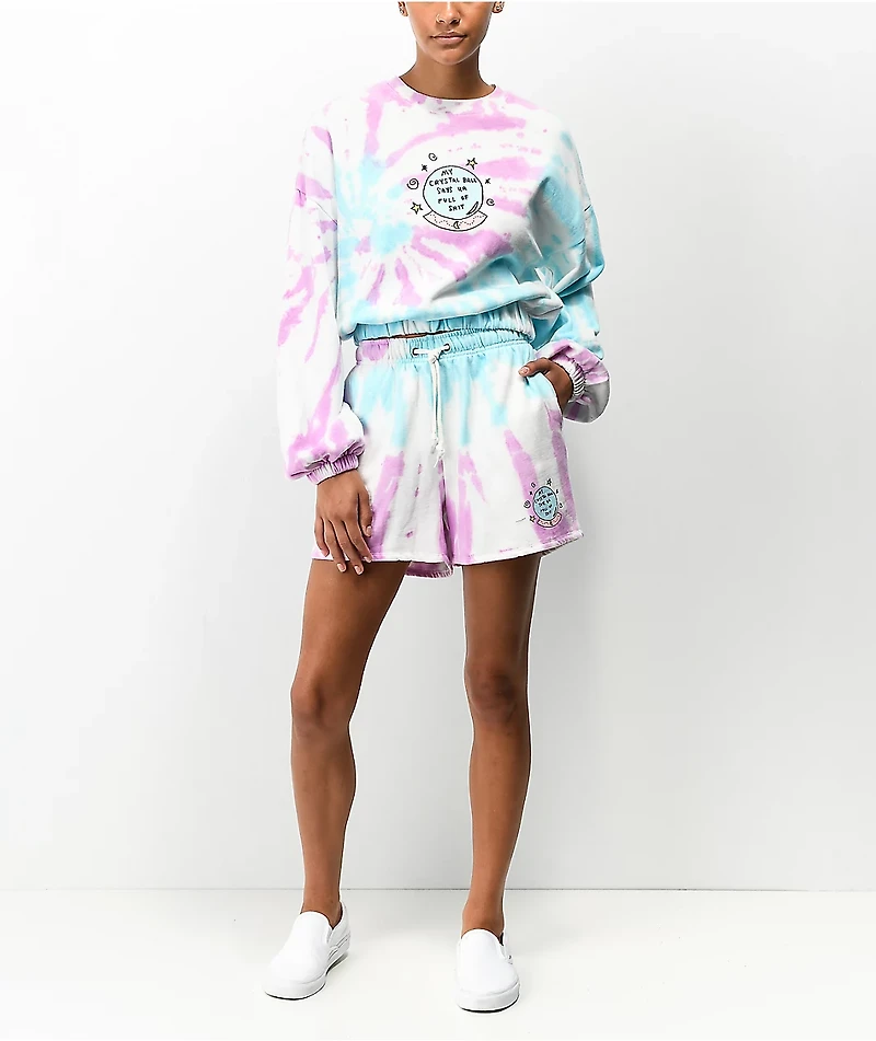 JV by Jac Vanek Crystal Ball Tie Dye Crewneck Sweatshirt