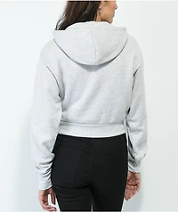 JV by Jac Vanek Dead Inside Heather Grey Crop Hoodie