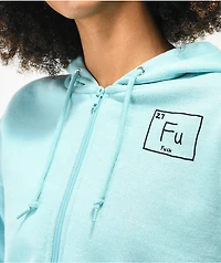 JV by Jac Vanek FU Blue Crop Zip Hoodie
