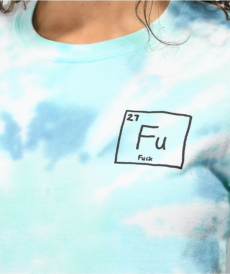 JV by Jac Vanek FU Blue Tie Dye T-Shirt