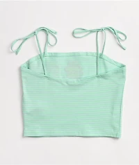 JV by Jac Vanek Feelings Blue Crop Tank Top