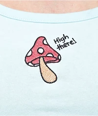JV by Jac Vanek High There Blue Crop Tank Top