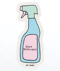 JV by Jac Vanek Idiot Repellent Sticker