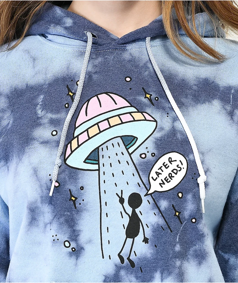 JV by Jac Vanek Later Nerds Purple Tie Dye Hoodie