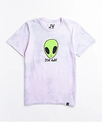JV by Jac Vanek Stay Away Purple Tie Dye T-Shirt