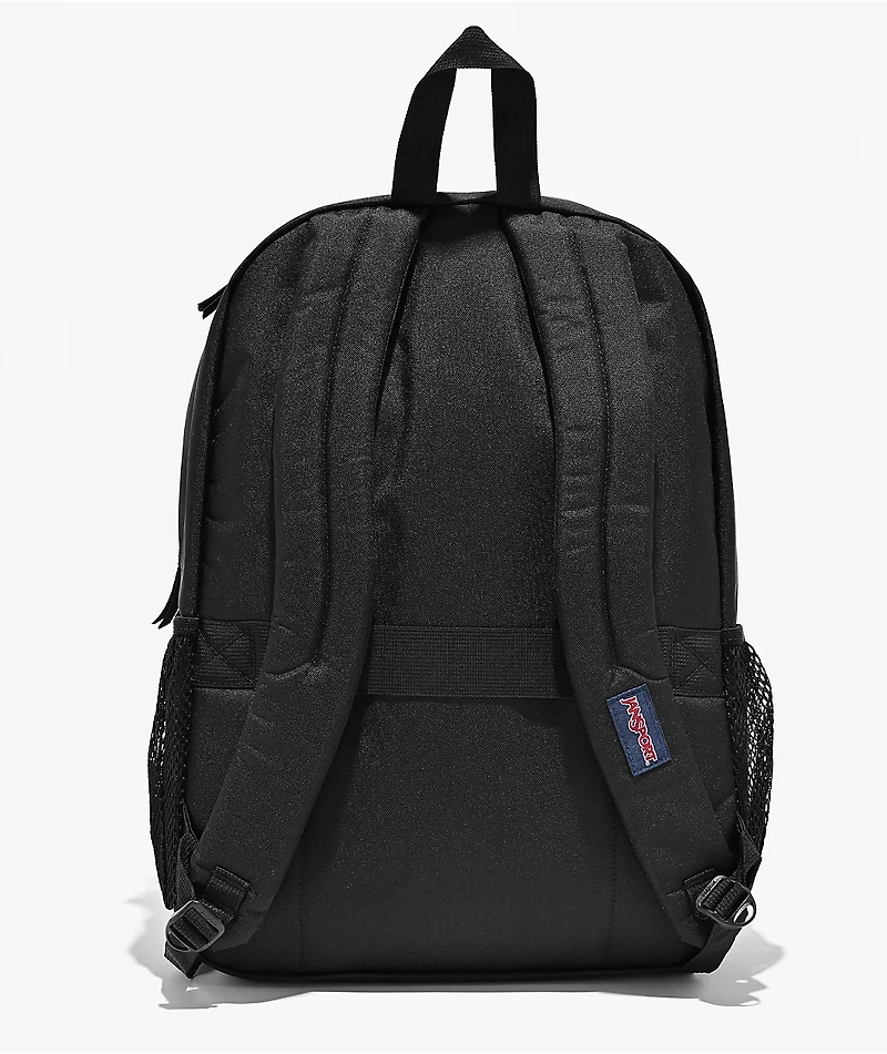 Jansport Big Plans Embroidered Cherry Black Backpack