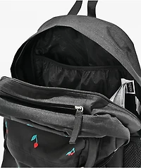Jansport Big Plans Embroidered Cherry Black Backpack