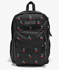Jansport Big Plans Embroidered Cherry Black Backpack