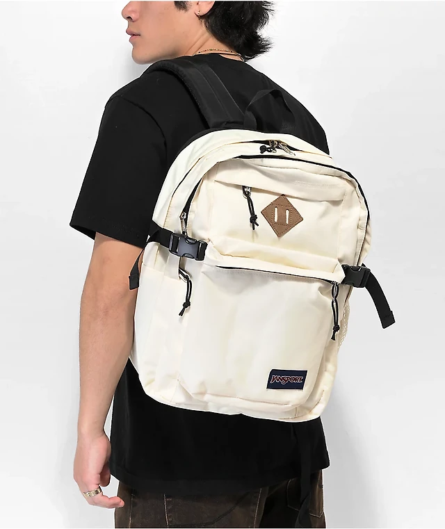 coco jansport backpack Right Pack - Durable Daypack with Padded 15" Laptop Sleeve, Spacious Main Compartment & Integrated Water Bottle Pocket in organizer and zipper hood helps keep pens JanSport Right Pack Backpack -