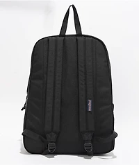 Jansport Superbreak Plus Embroidered Cherry Black Backpack