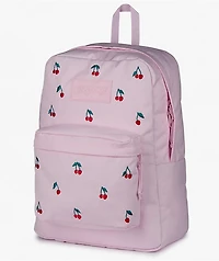 Jansport Superbreak Plus Embroidered Cherry Pink Backpack