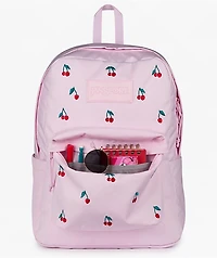 Jansport Superbreak Plus Embroidered Cherry Pink Backpack