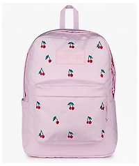 Jansport Superbreak Plus Embroidered Cherry Pink Backpack