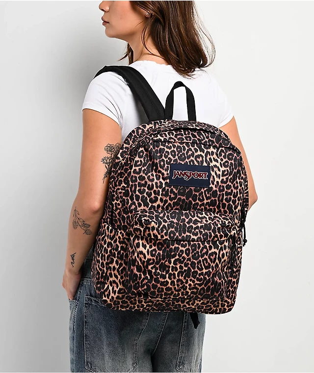jansport animal print reversible backpack Jansport Superbreak Plus Leopard Backpack