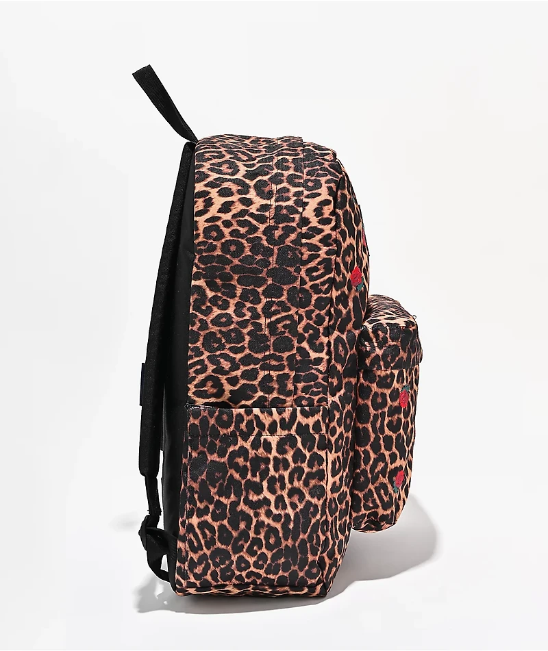 Jansport Superbreak Plus Leopard Rose Brown Backpack