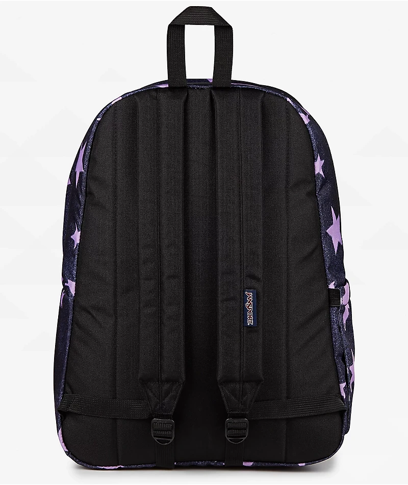 Jansport Superbreak Plus Sprayed Stars Pastel Lilac Backpack
