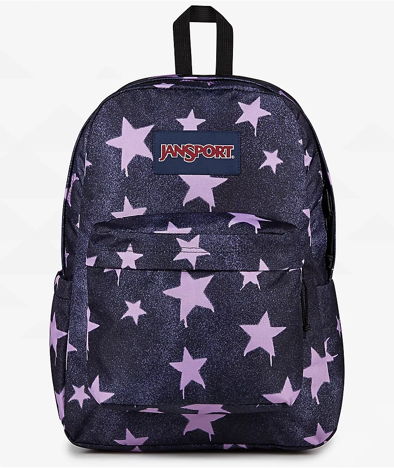 Jansport Superbreak Plus Sprayed Stars Pastel Lilac Backpack