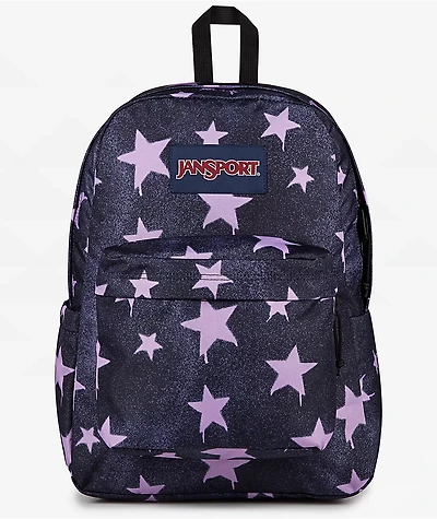 Jansport Superbreak Plus Sprayed Stars Pastel Lilac Backpack