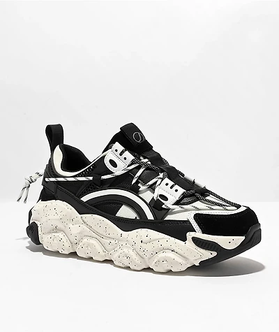 Javi Alluring Black & White Shoes
