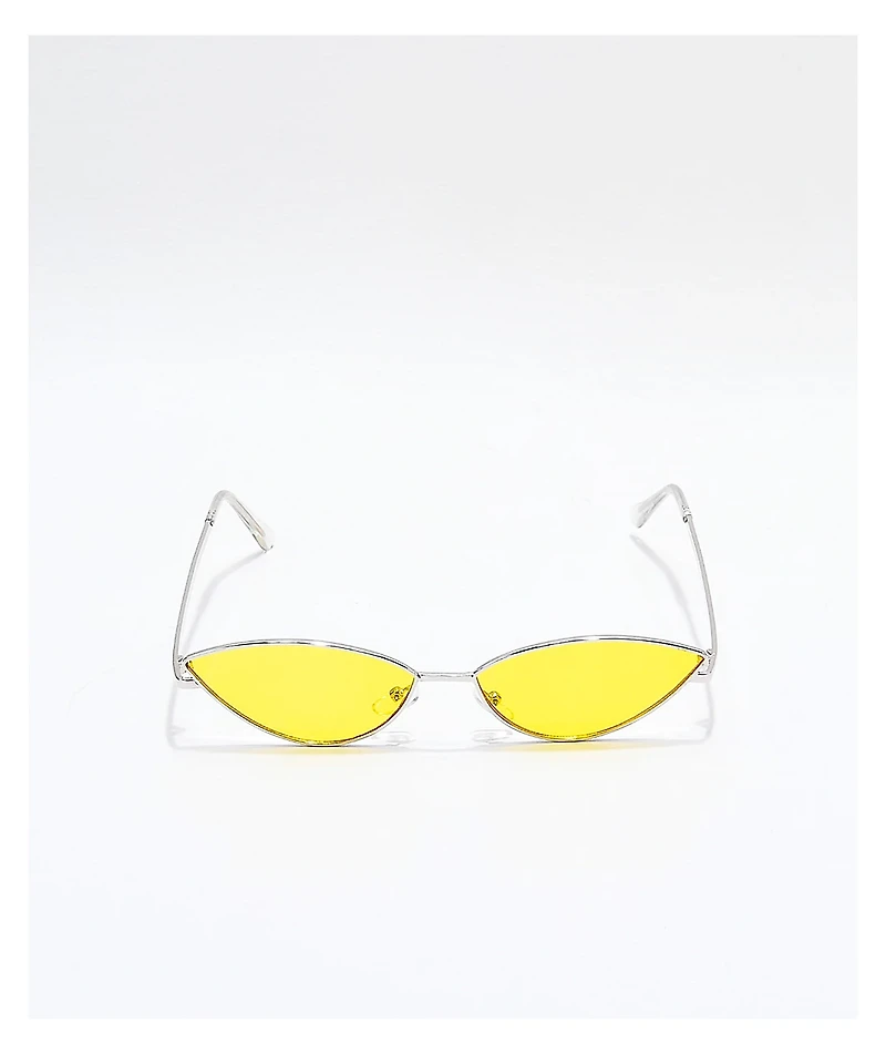 Jenna Silver & Yellow Sunglasses