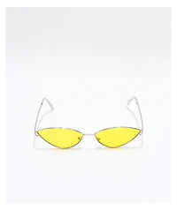 Jenna Silver & Yellow Sunglasses