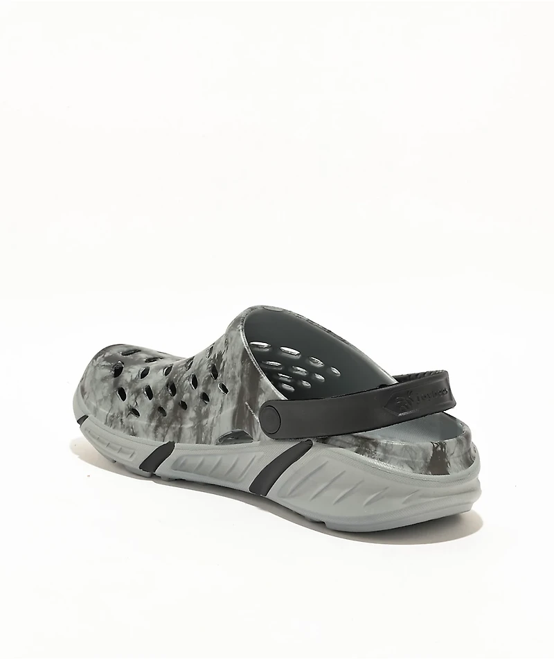 Joybees Trekking Grey & Black Acid Clog Sandals