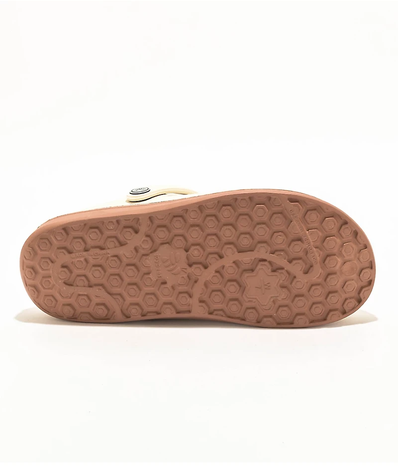 Joybees Varsity Bone & Gum Clog Sandals