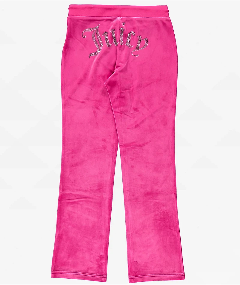 Juicy Couture Bling Free Love Velour Track Pants