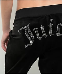 Juicy Couture Bling Licorice Velour Track Pants