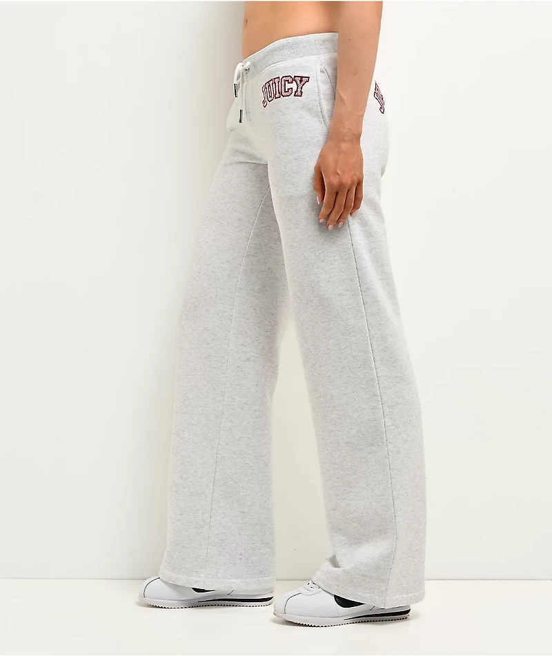 Juicy Couture Drawstring Light Heather Grey Sweatpants