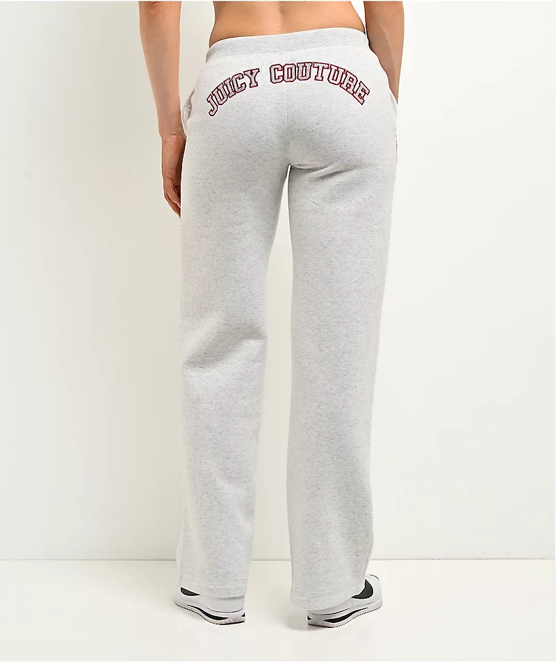 Juicy Couture Drawstring Light Heather Grey Sweatpants