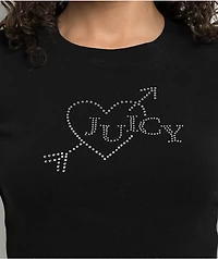 Juicy Couture Heart & Arrow Licorice Crop T-Shirt