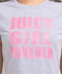 Juicy Couture Juicy Girl Grey Crop T-Shirt