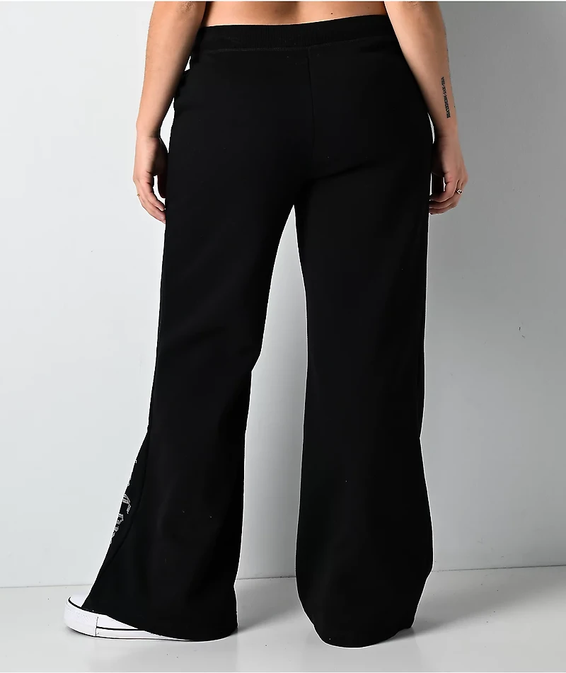 Juicy Couture Licorice Fleece Wide Leg Sweatpants