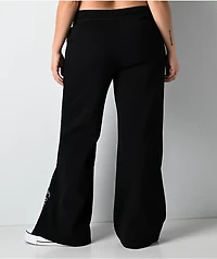 Juicy Couture Licorice Fleece Wide Leg Sweatpants