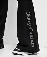 Juicy Couture Licorice Fleece Wide Leg Sweatpants
