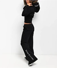 Juicy Couture Licorice Fleece Wide Leg Sweatpants