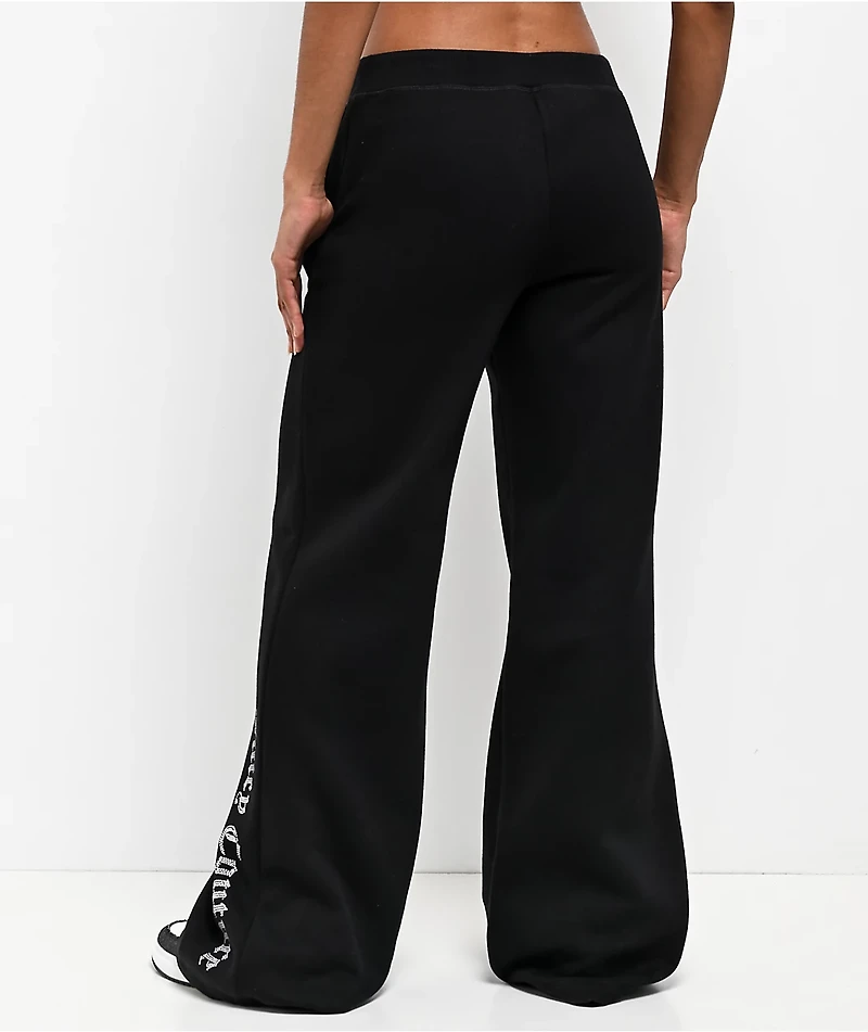 Juicy Couture Licorice Fleece Wide Leg Sweatpants
