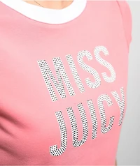 Juicy Couture Miss Juicy Pink Crop T-Shirt