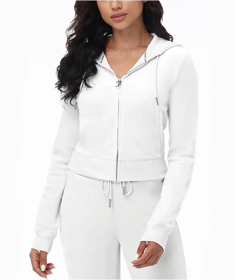 Juicy Couture OG Big Bling Angel Velour Zip Hoodie