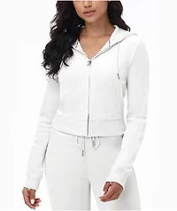 Juicy Couture OG Big Bling Angel Velour Zip Hoodie