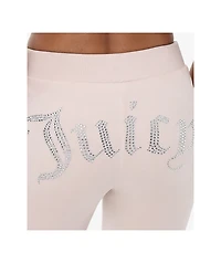 Juicy Couture OG Big Bling Crystal Velour Track Pants
