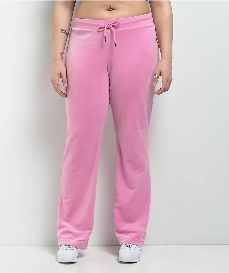 Juicy Couture OG Big Bling Fanciful Velour Track Pants