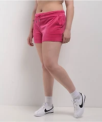 Juicy Couture OG Big Bling Free Love Velour Track Shorts